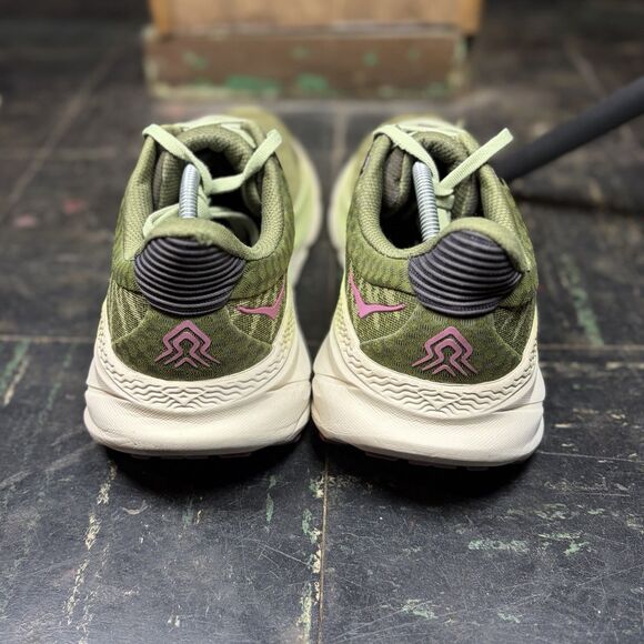 Hoka One One Challenger ATR 7 Womens 10B Green Running Sneaker Comfort Shoes - Picture 4 of 6